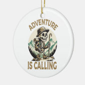 Het avontuur roept keramisch ornament (Links)
