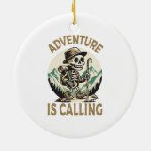 Het avontuur roept keramisch ornament (Achterkant)