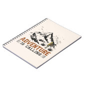 Het avontuur roept notitieboek (Linkerzijde)