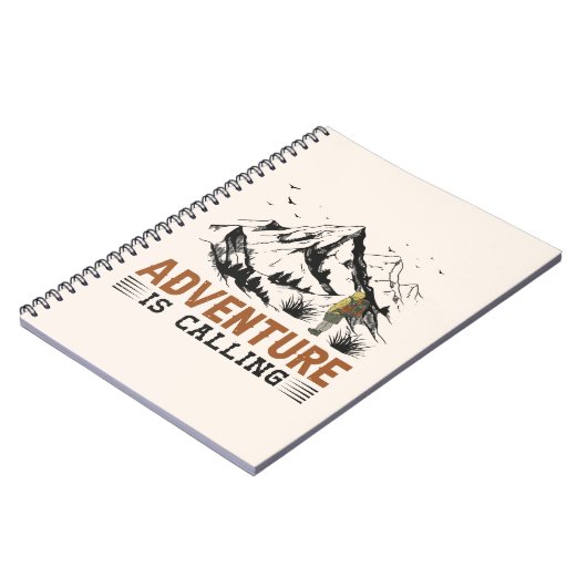 Het avontuur roept notitieboek (Linkerzijde)