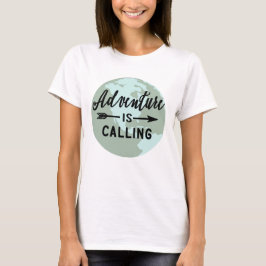 Het avontuur roept t-shirt