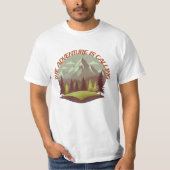Het avontuur roept t-shirt (Voorkant)