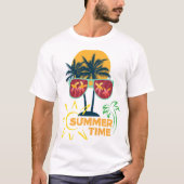 het avontuur T-shirt design zomertijd (Voorkant)