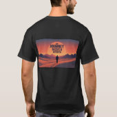 Het avontuur T-shirt "The Journey Never Stops" voo (Achterkant)