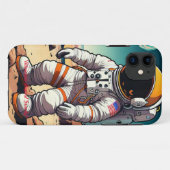 Het avontuur van de astronaut Case-Mate iPhone case (Achterkant (horizontaal))