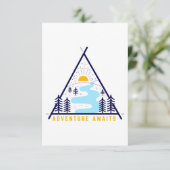 Het avontuur van de Camping wacht Bedankkaart (Staand voorkant)