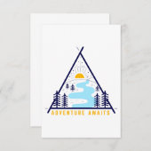 Het avontuur van de Camping wacht Bedankkaart (Voorkant / Achterkant)