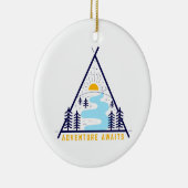 Het avontuur van de Camping wacht Keramisch Ornament (Rechts)