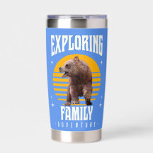 Het avontuur van de gezinsbeer op vakantie in vint
