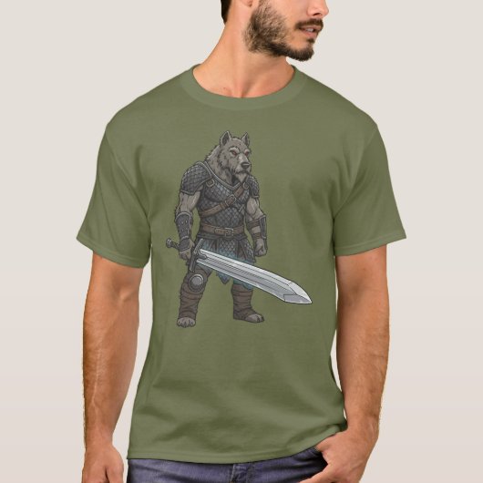 Het avontuur van de Ierse Wolfshond gladiatorhond T-shirt (Voorkant)