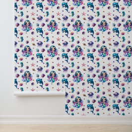 Het avontuur van de zeemeermin! behang