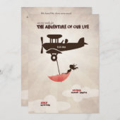 Het avontuur van onze uitnodiging voor het huwelij (Voorkant / Achterkant)