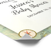 Het avontuur wacht Baby shower Welkome Teken Reis Poster (Hoek)