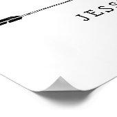 Het avontuur wacht Baby shower Welkomstteken Poster (Hoek)