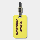 Het avontuur wacht bagagelabel af (Voorkant verticaal)