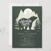 Het avontuur wacht Beer Baby shower af Kaart (Voorkant)