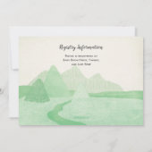 Het avontuur wacht Cliffs en het Baby shower van d Kaart (Achterkant)