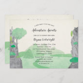 Het avontuur wacht Cliffs en het Baby shower van d Kaart (Voorkant / Achterkant)