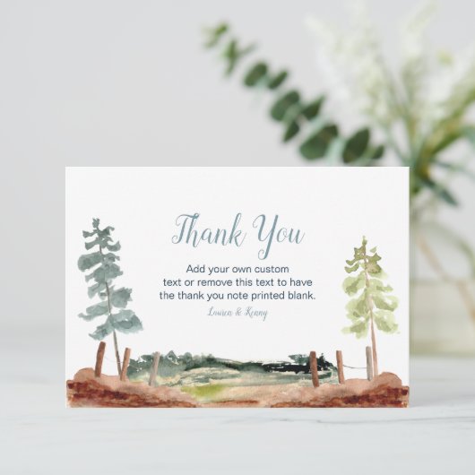 Het avontuur wacht Dank u Kaarten (Staand voorkant)