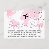 Het avontuur wacht de Boeken van het Baby shower v Informatiekaartje (Voorkant)