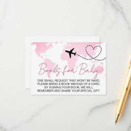 Het avontuur wacht de Boeken van het Baby shower v Informatiekaartje