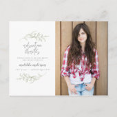 Het avontuur wacht de fotouitnodiging van de gradu aankondigingskaart (Voorkant)