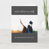 Het avontuur wacht de Kaart van het Afstuderen af (Voorkant)