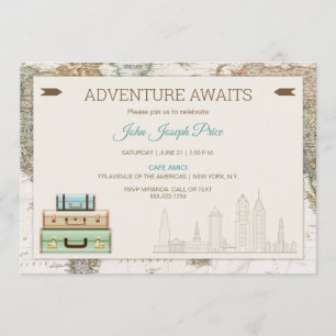 Het avontuur wacht de Moderne Kaart van het Mondia