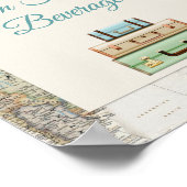 Het avontuur wacht de Moderne Kaart van het Mondia Poster (Hoek)