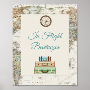 Het avontuur wacht de Moderne Kaart van het Mondia Poster