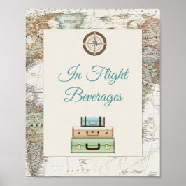 Het avontuur wacht de Moderne Kaart van het Mondia Poster