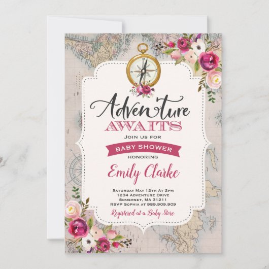 Het avontuur wacht de Toon van de Kaart van de Uit (Voorkant)