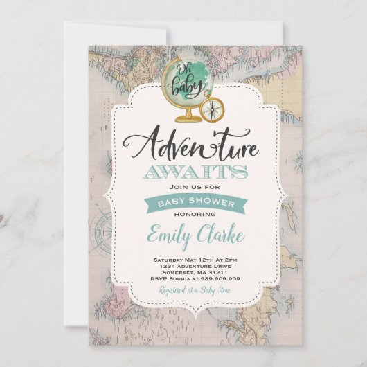 Het avontuur wacht de Toon van de Kaart van de Uit (Voorkant)