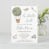 Het avontuur wacht! Genderneutraal Baby shower Kaart (Staand voorkant)