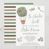 Het avontuur wacht! Genderneutraal Baby shower Kaart (Voorkant / Achterkant)