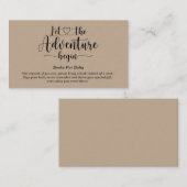 Het avontuur wacht op Beren Kraft Boeken voor Baby Informatiekaartje (Voorkant / Achterkant)