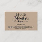 Het avontuur wacht op Beren Kraft Boeken voor Baby Informatiekaartje (Voorkant)