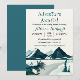 Het avontuur wacht op bergen die    douche reizen kaart