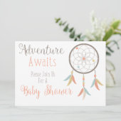 Het avontuur wacht op de Uitnodiging van het Baby (Staand voorkant)