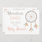 Het avontuur wacht op de Uitnodiging van het Baby (Voorkant / Achterkant)