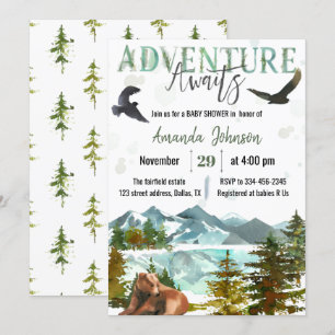 Het avontuur wacht op de Uitnodiging van het Baby 