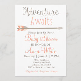 Het avontuur wacht op de Uitnodiging van het Baby 