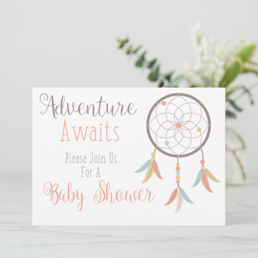 Het avontuur wacht op de Uitnodiging van het Baby  (Staand voorkant)