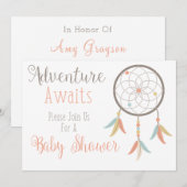 Het avontuur wacht op de Uitnodiging van het Baby  (Voorkant / Achterkant)