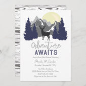 Het avontuur wacht op de Uitnodiging van het Baby (Voorkant / Achterkant)