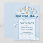 Het avontuur wacht op de Uitnodiging van het Baby (Voorkant / Achterkant)