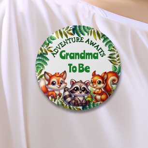 Het avontuur wacht op oma om Baby shower te zijn Ronde Button 3,2 Cm