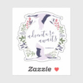 Het avontuur wacht op Waterverf Vogels en Warm Sticker (Vel)