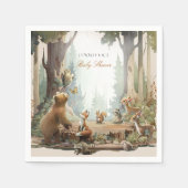 Het avontuur wacht op Woodland Baby shower Servet (Voorkant)
