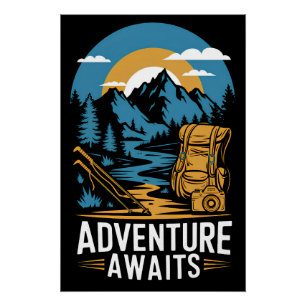 Het avontuur wacht perfect poster